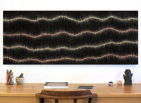 Aboriginal Artwork by Debbie Napaljarri Brown, Wanakiji Jukurrpa (Bush Tomato Dreaming), 152x61cm