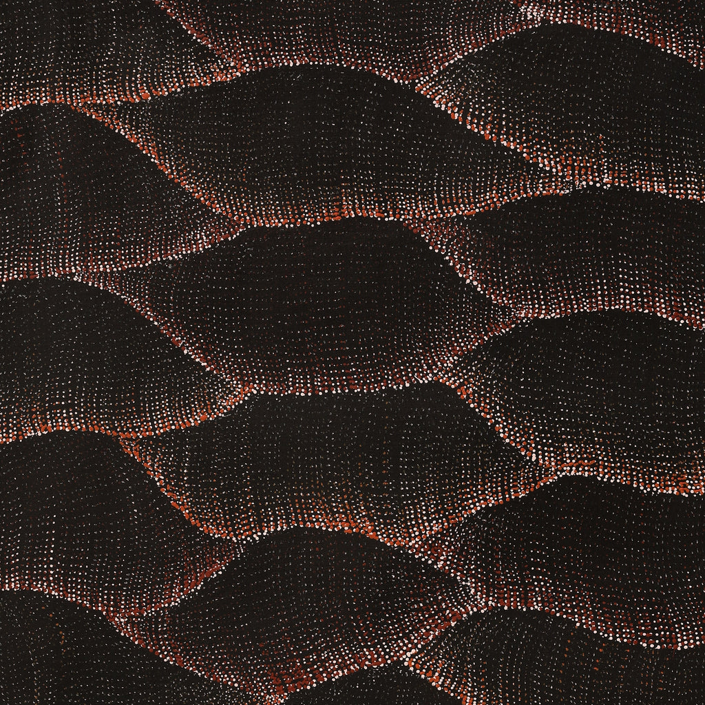 Aboriginal Artwork by Debbie Napaljarri Brown, Wanakiji Jukurrpa (Bush Tomato Dreaming), 152x76cm