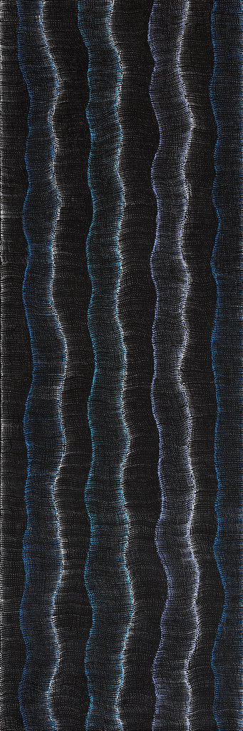 Aboriginal Artwork by Debbie Napaljarri Brown, Wanakiji Jukurrpa (Bush Tomato Dreaming), 183x61cm