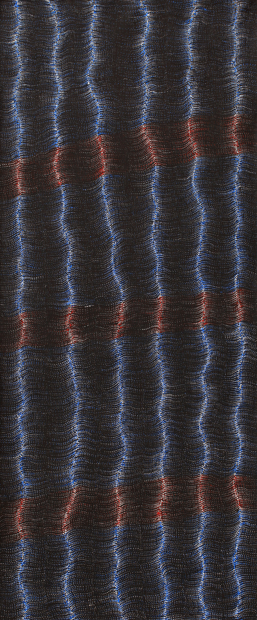 Aboriginal Artwork by Debbie Napaljarri Brown, Wanakiji Jukurrpa (Bush Tomato Dreaming), 183x76cm