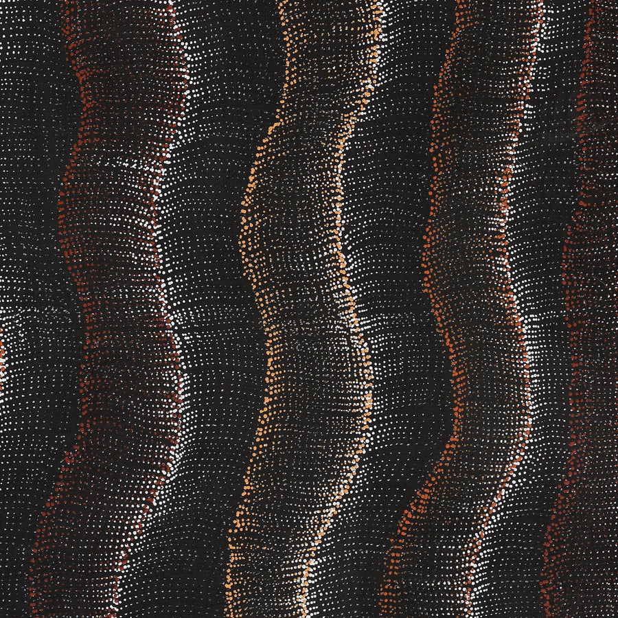 Aboriginal Artwork by Debbie Napaljarri Brown, Wanakiji Jukurrpa (Bush Tomato Dreaming), 91x76cm