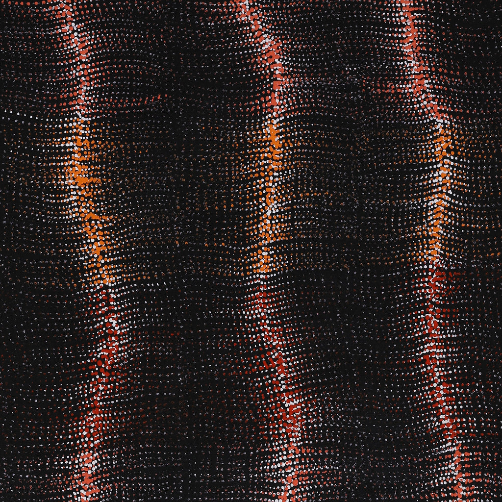Aboriginal Artwork by Debbie Napaljarri Brown, Wanakiji Jukurrpa (Bush Tomato Dreaming), 91x76cm