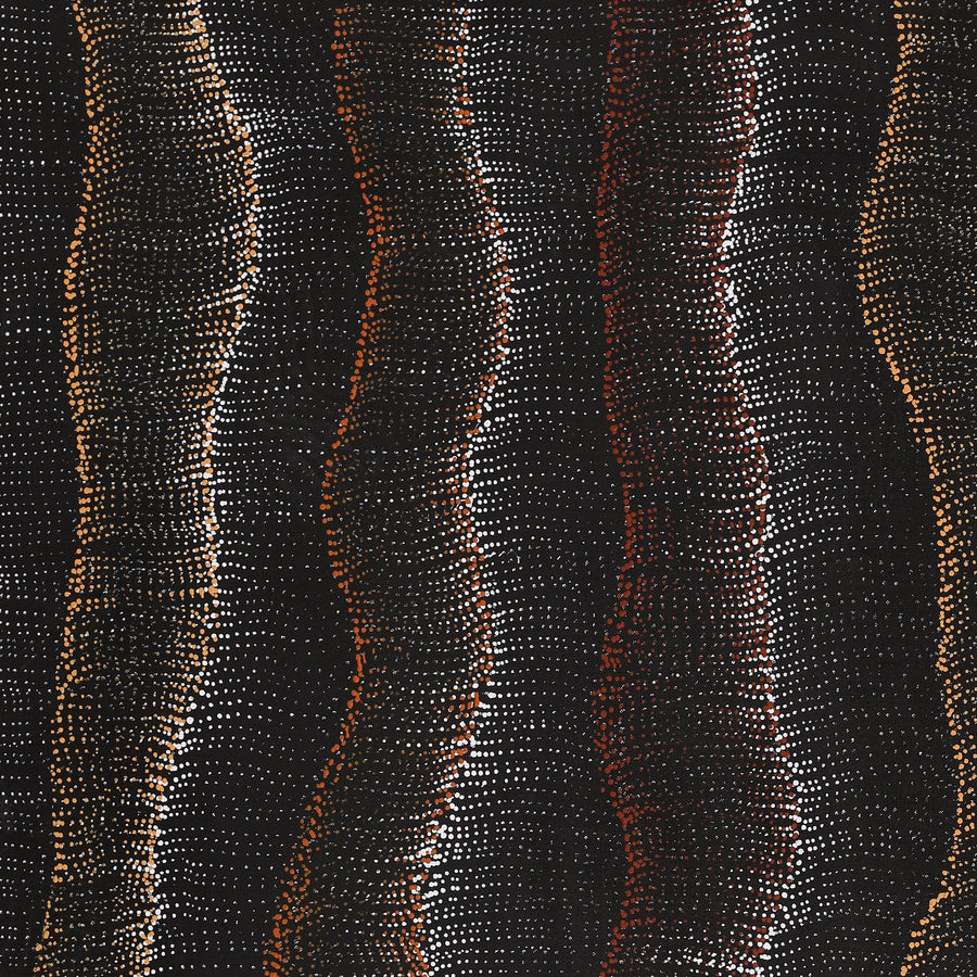 Aboriginal Artwork by Debbie Napaljarri Brown, Wanakiji Jukurrpa (Bush Tomato Dreaming), 91x76cm
