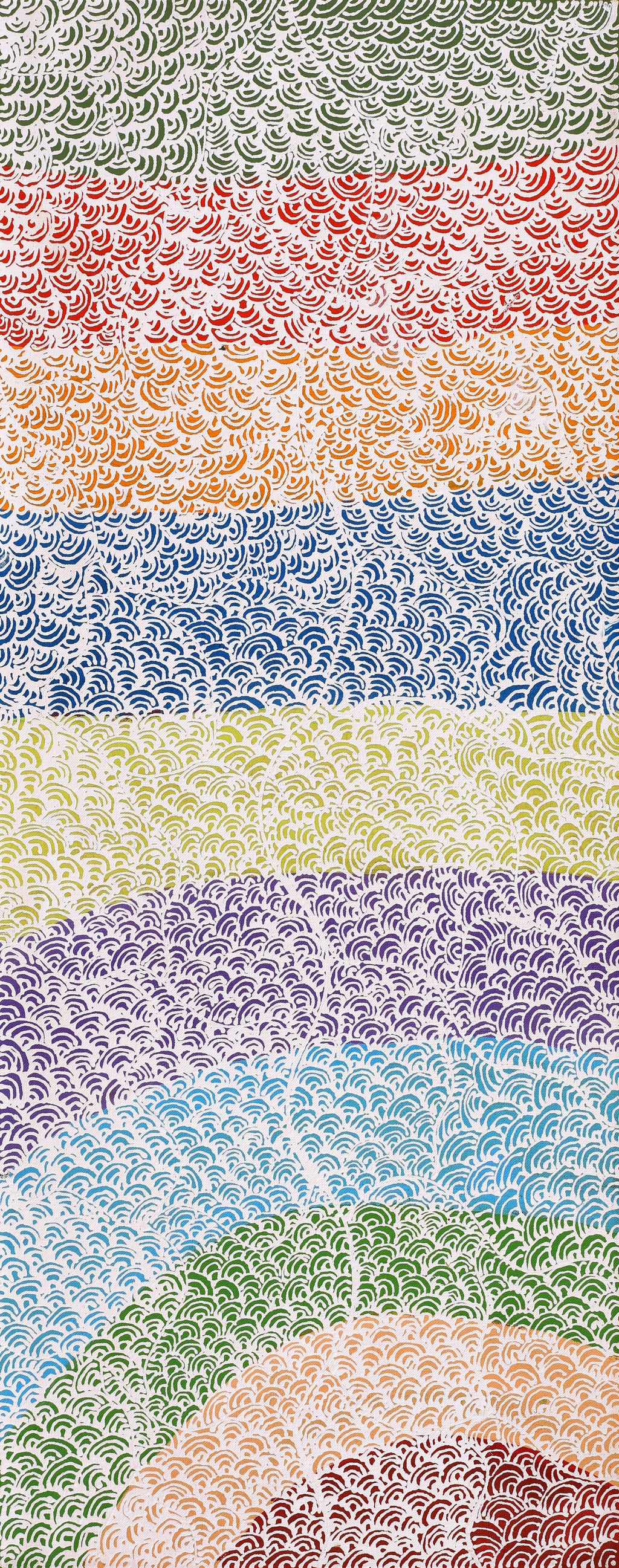 Aboriginal Artwork by Deborah Napaljarri Wayne, Yarungkanyi Jukurrpa (Mt Doreen Dreaming), 76x30cm