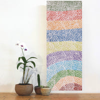 Aboriginal Artwork by Deborah Napaljarri Wayne, Yarungkanyi Jukurrpa (Mt Doreen Dreaming), 76x30cm