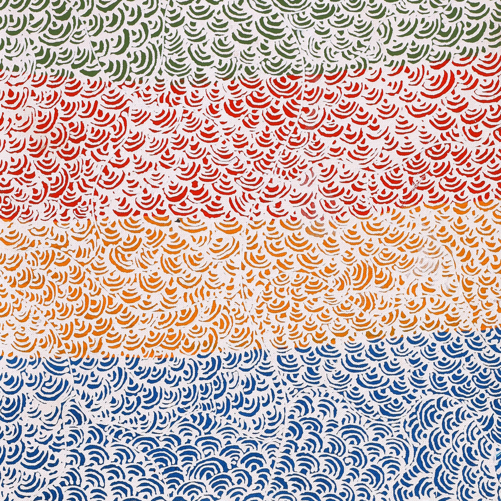 Aboriginal Artwork by Deborah Napaljarri Wayne, Yarungkanyi Jukurrpa (Mt Doreen Dreaming), 76x30cm