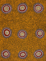 Aboriginal Art by Deborah Napangardi Williams, Wanakiji Jukurrpa (Bush Tomato Dreaming), 61x46cm - ART ARK®