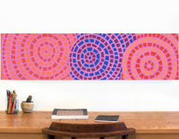 Aboriginal Artwork by Desphina Nampijinpa Brown, Mina Mina Jukurrpa (Mina Mina Dreaming) - Ngalyipi, 122x30cm