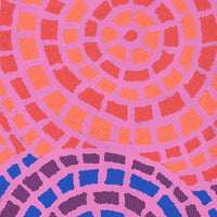 Aboriginal Artwork by Desphina Nampijinpa Brown, Mina Mina Jukurrpa (Mina Mina Dreaming) - Ngalyipi, 122x30cm