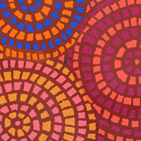 Aboriginal Artwork by Desphina Nampijinpa Brown, Mina Mina Jukurrpa (Mina Mina Dreaming) - Ngalyipi, 76x46cm