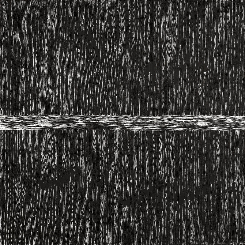 Aboriginal Artwork by Elsie Napanangka Granites, Mina Mina Jukurrpa, 122x122cm