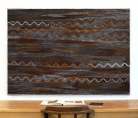 Aboriginal Artwork by Elsie Napanangka Granites, Mina Mina Jukurrpa, 152x107cm