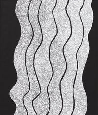 Aboriginal Artwork by Flora Nakamarra Brown, Mina Mina Jukurrpa, 107x91cm