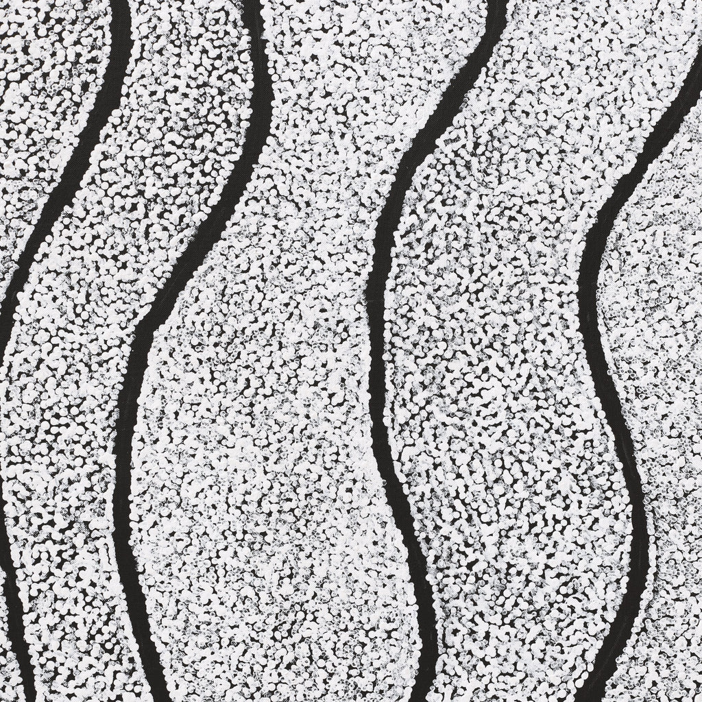 Aboriginal Artwork by Flora Nakamarra Brown, Mina Mina Jukurrpa, 107x91cm
