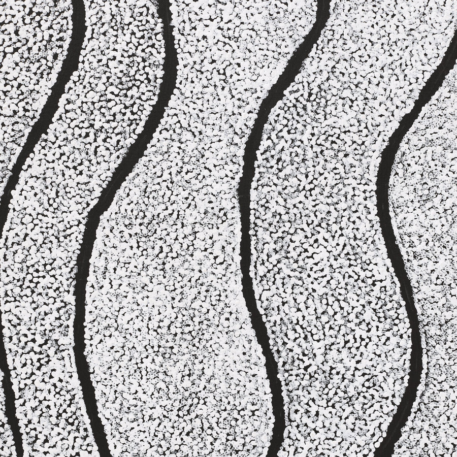Aboriginal Artwork by Flora Nakamarra Brown, Mina Mina Jukurrpa, 107x91cm