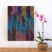 Aboriginal Artwork by Flora Nakamarra Brown, Mina Mina Jukurrpa, 61x46cm