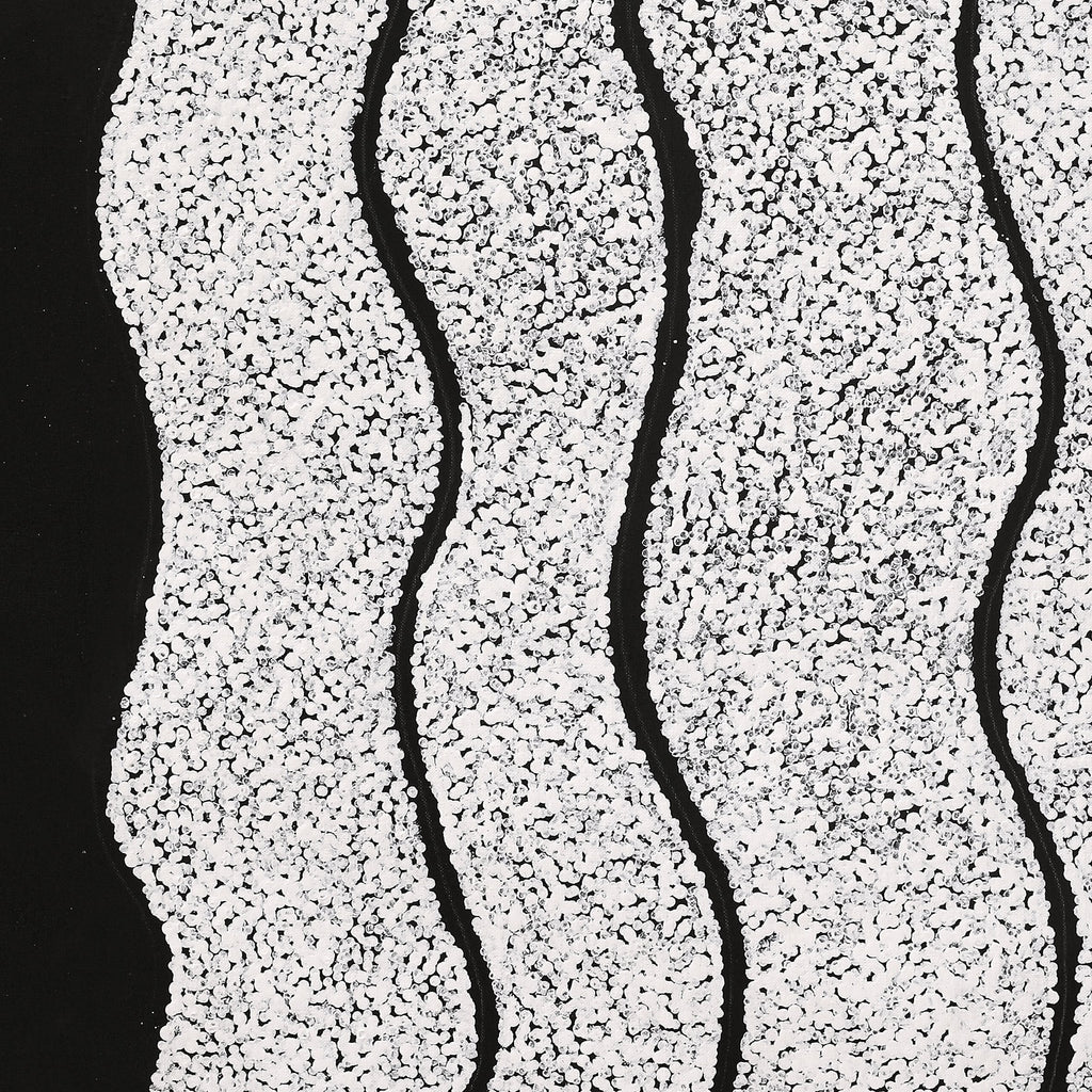 Aboriginal Artwork by Flora Nakamarra Brown, Mina Mina Jukurrpa, 76x61cm