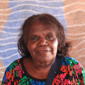 Aboriginal Artwork by Flora Nakamarra Brown, Mina Mina Jukurrpa, 76x61cm - ART ARK®
