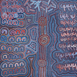 Aboriginal Art by Gayle Napangardi Gibson, Mina Mina Jukurrpa - Ngalyipi, 122x122cm - ART ARK®