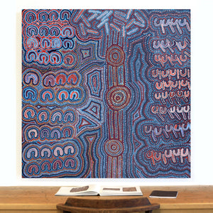 Aboriginal Artwork by Gayle Napangardi Gibson, Mina Mina Jukurrpa - Ngalyipi, 122x122cm - ART ARK®