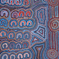 Aboriginal Artwork by Gayle Napangardi Gibson, Mina Mina Jukurrpa - Ngalyipi, 122x122cm