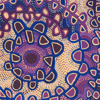 Aboriginal Artwork by Gayle Napangardi Gibson, Mina Mina Jukurrpa - Ngalyipi, 122x61cm