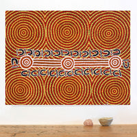 Aboriginal Artwork by Glenda Napaljarri Wayne, Yarungkanyi Jukurrpa (Mt Doreen Dreaming), 61x46cm