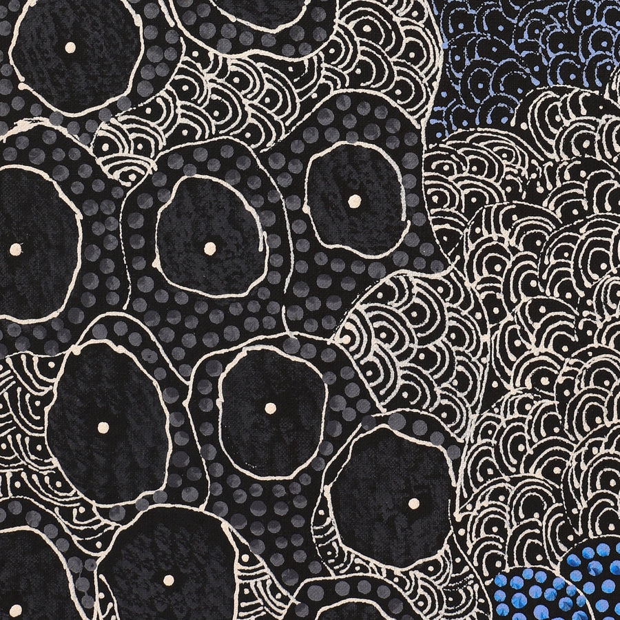 Aboriginal Artwork by Grace Napangardi Butcher, Pikilyi Jukurrpa (Vaughan Springs Dreaming), 152x30cm