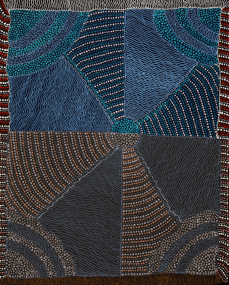 Aboriginal Artwork by Grace Napangardi Butcher, Pikilyi Jukurrpa (Vaughan Springs Dreaming), 76x61cm