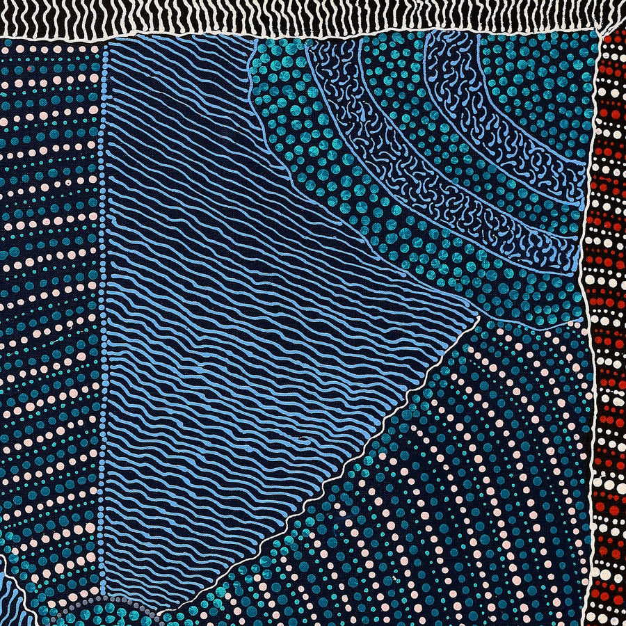Aboriginal Artwork by Grace Napangardi Butcher, Pikilyi Jukurrpa (Vaughan Springs Dreaming), 76x61cm