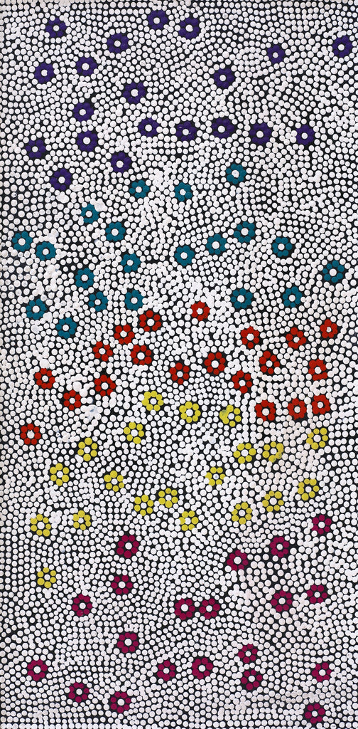Aboriginal Artwork by Hazel Nungarrayi Morris, Yarungkanyi Jukurrpa (Mt Doreen Dreaming), 61x30cm