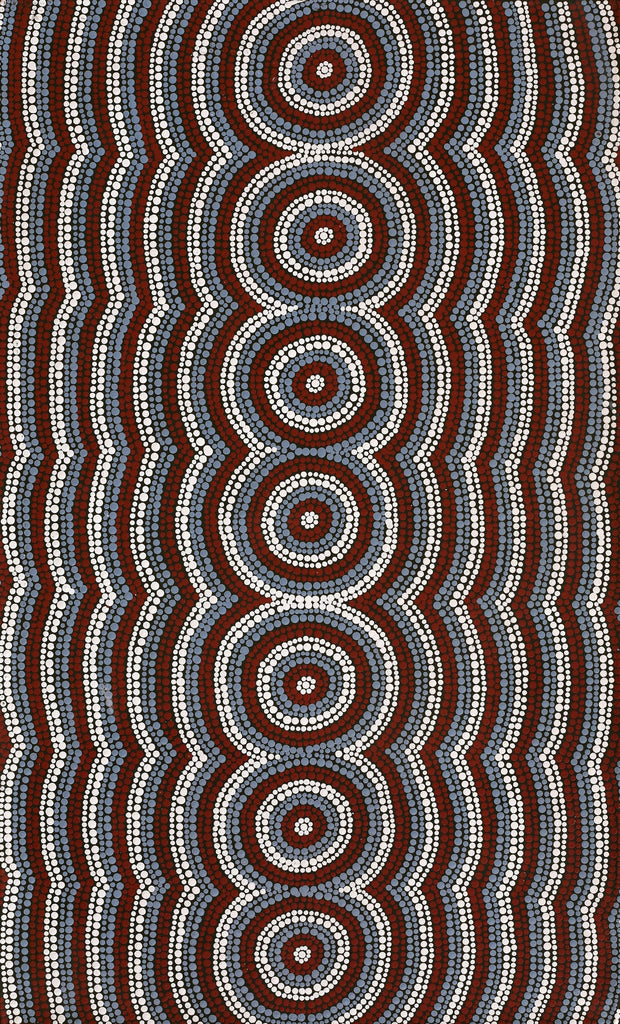 Aboriginal Artwork by Hazel Nungarrayi Morris, Yarungkanyi Jukurrpa (Mt Doreen Dreaming), 76x46cm