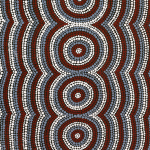 Aboriginal Art by Hazel Nungarrayi Morris, Yarungkanyi Jukurrpa (Mt Doreen Dreaming), 76x46cm - ART ARK®