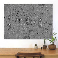 Aboriginal Artwork by Janelle Napurrurla Wilson, Janganpa Jukurrpa (Brush-tail Possum Dreaming) - Mawurrji, 107x76cm