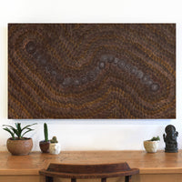 Aboriginal Artwork by Jason Japaljarri Woods, Watiya-warnu Jukurrpa (Seed Dreaming), 107x61cm