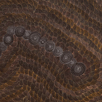Aboriginal Artwork by Jason Japaljarri Woods, Watiya-warnu Jukurrpa (Seed Dreaming), 107x61cm