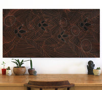 Aboriginal Artwork by Jason Japaljarri Woods, Yankirri Jukurrpa (Emu Dreaming) - Ngarlikirlangu, 122x61cm