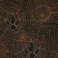 Aboriginal Artwork by Jason Japaljarri Woods, Yankirri Jukurrpa (Emu Dreaming) - Ngarlikirlangu, 76x46cm