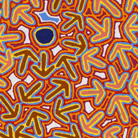 Aboriginal Artwork by Jeffrey Jangala Gallagher, Yankirri Jukurrpa (Emu Dreaming) - Ngarlikurlangu, 91x61cm