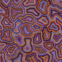 Aboriginal Artwork by Jerusha Nungarrayi Morris, Lukarrara Jukurrpa, 107x76cm