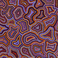 Aboriginal Artwork by Jerusha Nungarrayi Morris, Lukarrara Jukurrpa, 107x76cm