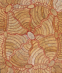 Aboriginal Artwork by Judith Nungarrayi Martin, Janganpa Jukurrpa (Brush-tail Possum Dreaming) - Mawurrji, 107x91cm