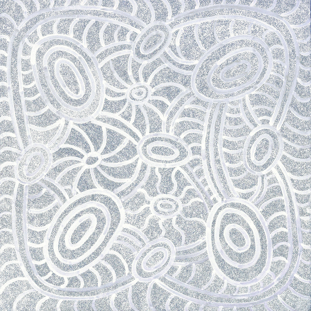 Aboriginal Artwork by Judith Nungarrayi Martin, Janganpa Jukurrpa (Brush-tail Possum Dreaming) - Mawurrji, 122x122cm