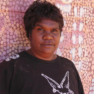 Aboriginal Art by Judith Nungarrayi Martin, Janganpa Jukurrpa (Brush-tail Possum Dreaming) - Mawurrji, 122x122cm - ART ARK®
