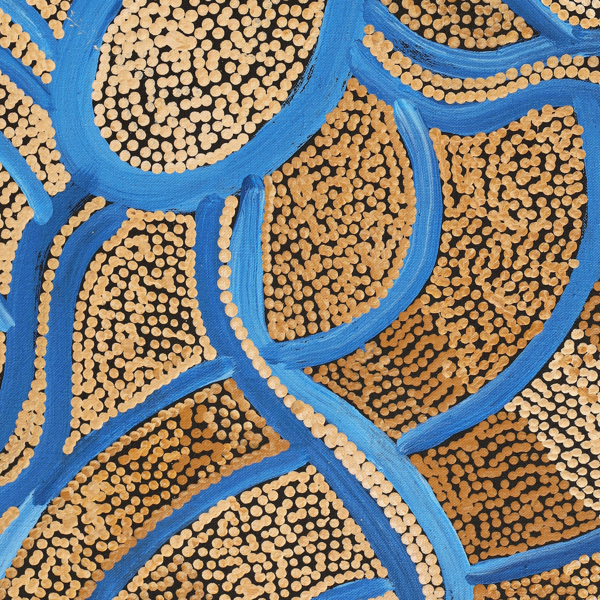 Aboriginal Art by Judith Nungarrayi Martin, Janganpa Jukurrpa (Brush-tail Possum Dreaming) - Mawurrji, 122x76cm - ART ARK®