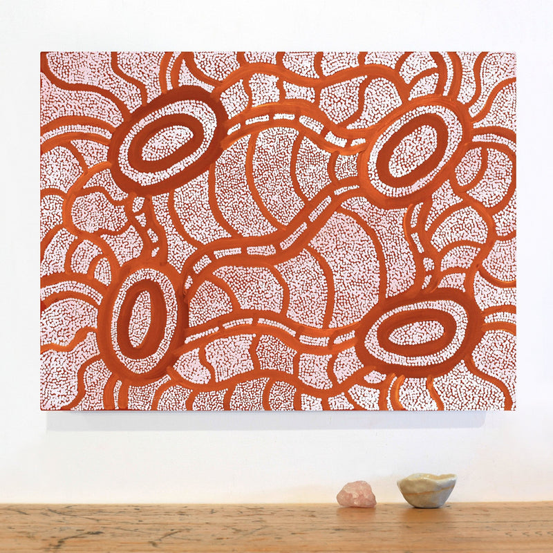 Aboriginal Artwork by Judith Nungarrayi Martin, Janganpa Jukurrpa (Brush-tail Possum Dreaming) - Mawurrji, 61x46cm