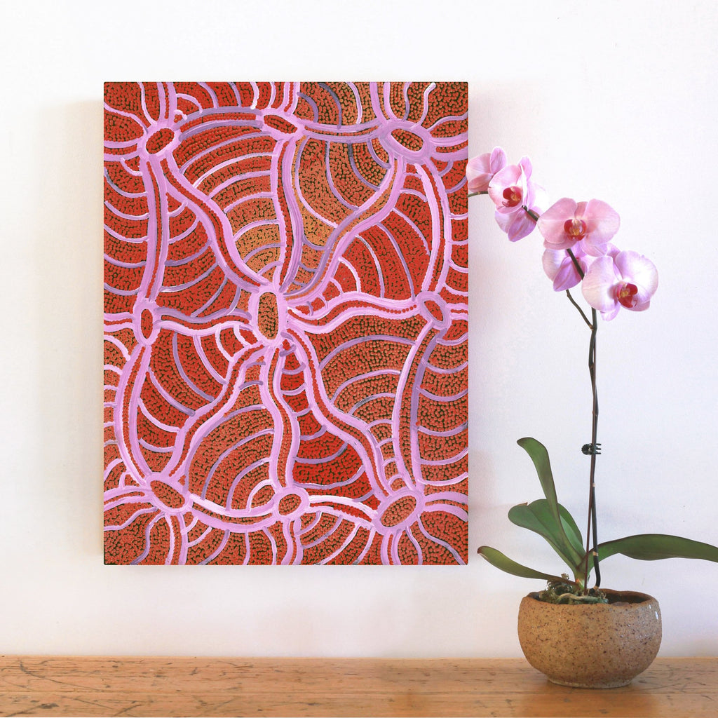 Aboriginal Artwork by Judith Nungarrayi Martin, Janganpa Jukurrpa (Brush-tail Possum Dreaming) - Mawurrji, 61x46cm