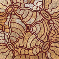 Aboriginal Artwork by Judith Nungarrayi Martin, Janganpa Jukurrpa (Brush-tail Possum Dreaming) - Mawurrji, 91x91cm