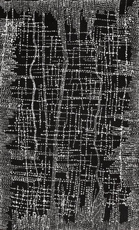 Aboriginal Artwork by Julie Nangala Robertson, Mina Mina Jukurrpa, 76x46cm