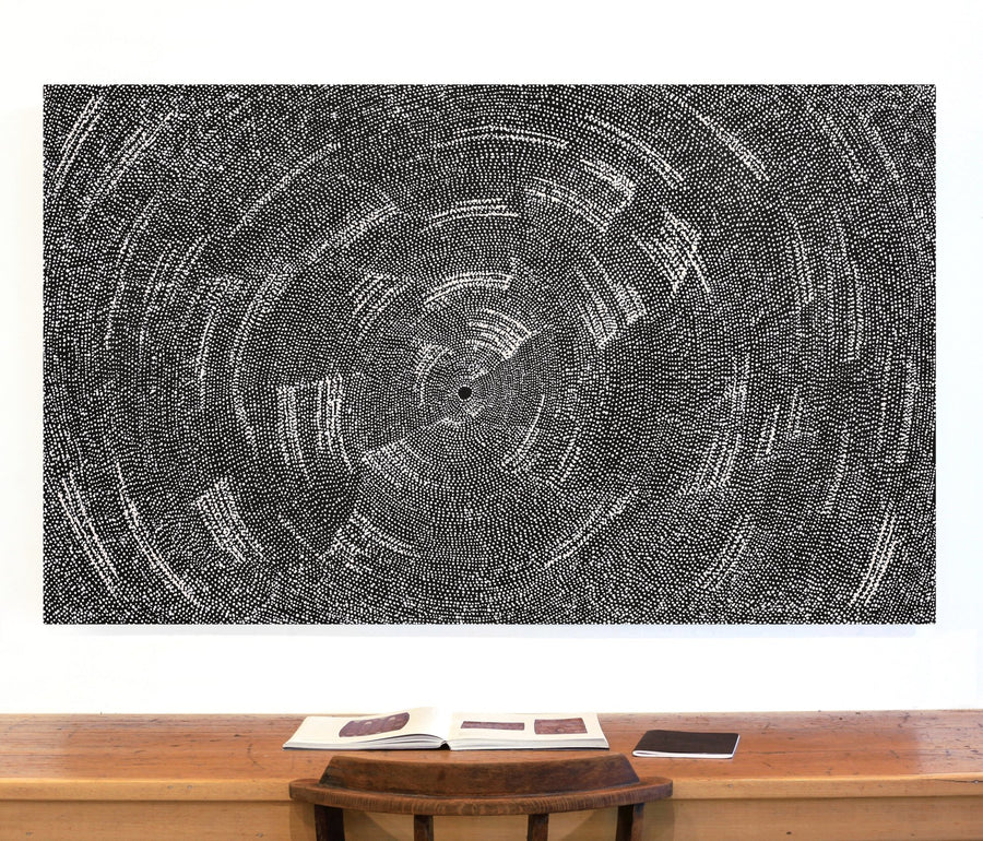 Aboriginal Artwork by Julie Nangala Robertson, Ngapa Jukurrpa (Water Dreaming) - Pirlinyarnu, 152x91cm